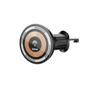 Magnetic car holder Dudao F12MAX with Qi induction charger, 15W (black)