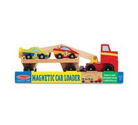 Melissa & Doug Magnetic Car Loader - Wooden Transporter Toy 19390