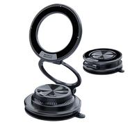 Magnetic Car Mobile Phone Holder - Foldable & Adjustable Suction Pad - Detachable Car Phone Mount | Dashboard, Windshield, Window, Mirror, Truck, Vehicle,