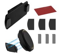 Magnetic Car Mount, One-Piece Integrated Magnetic Holder, for OOONO CO-Driver NO2, Super Adhesive Pad for Dashboard, Sun Visor, Smooth Surface for All Cars