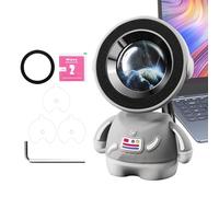 Magnetic Car Phone Holder, 360 Degree Rotating Mount, Astronaut Design Stable Dashboard Bracket, All Fit Smartphone Cradle for Vehicle, Car, Interior, Driving, Navigation, Travel