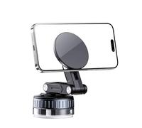 Magnetic Car Phone Holder - 360 Degree Rotating Smartphone Holder, Adjustable Folding Stand | Golden Fixing for Driving, Road Travel Taxi, Car Delivery by
