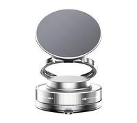 Magnetic Car Phone Holder - 360° Rotation Vacuum Suction Mount, Foldable & Retractable Stand, Hands-Free Bracket | For Dashboard, Windshield In Trucks, RVs, Fits All Phones