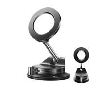 Magnetic Car Phone Holder - Dashboard Stand with Suction Cup, Adjustable Rotation, Horizontal and Vertical Vision, Non-slip Grip Design, Compact Durable Bracket | For Family Travel Daily Living