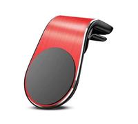 Magnetic Car Phone Holder for BMW 5 Series 5er Serie 5 E60 E61 M5 2005 2006 2007 2008 2009 2010, L Type Air Vent Clip Mobile Car Cell Phone Hands Free Phone Mount Phone Accessories,Red