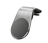 Magnetic Car Phone Holder for BUICK Enclave Encore Lacrosse Regal Park Avenue Opel Insignia, L Type Mobile Navigation Bracket Air Vent Clip Mount Support Stand,A/Silver