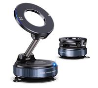 Magnetic Car Phone Holder for Peugeot 308 II T9 I 2013-2021, Suction Phone Mount 360° Rotatable, Foldable & Adjustable Vacuum Magnetic Car Mount,Black