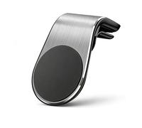 Magnetic Car Phone Holder for Suzuki Ciaz/Alivio 2015-2017, L Type Air Vent Strong Magnets Car Cradles, One-Handed Operation Navigate Holder,A/Silver