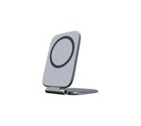 Magnetic Car Phone Mount with Ultra-Thin Architecture and 270 Degree Foldable Structure for Unobstructed Dashboard Integration (Black)