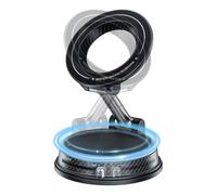 Magnetic Car Smartphone Holder - Suction Cup Mount, Vacuum Suction 360 Degree Rotation Magnetic Holder for Dashboard Phone Holder for Live Streaming TV Truck SUV Camp