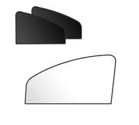 Magnetic Car Sunshade Summer UV Protection Side Rear Window Curtain Black Mesh Sun Shade Cover Auto Accessories Sunshade Windscreen Protection Set(2pc positive driving)