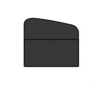 Magnetic Car Window Shade Black Glue Material Fit Foldable | Switch between full or half shading Easy magnet installation Unobstructed rearview mirror Foldable for compact