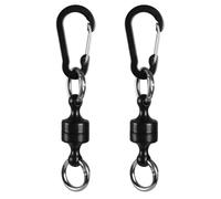 Magnetic Carabiner, 2Pcs/ 4Pcs Magnetic Net Release Quick Release Keychain for Fishing, Camping, Hiking, Biking