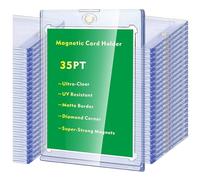 Magnetic Card Holder 35 PT Trading Cards Protectors Clear Acrylic Cards Protectors for Baseball Football Sports Card Trading Cards Game Card Storage and Display (10pcs)