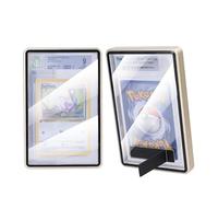 Magnetic Card Slab Protector Case for PSA/CGC Graded Cards 35PT/130PT - Aluminum Alloy Display Holder, 360° UV Resistant Protection (Gold, for PSA/CGC 130PT)