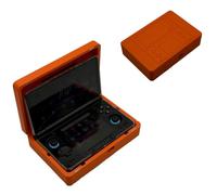 Magnetic Case for Ayn Thor, Portable Travel Handheld Organizer Protective Hard Shell Shockproof Carry Cases for Game Console (case only) (Orange)