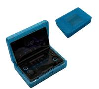 Magnetic Case for Ayn Thor, Portable Travel Handheld Organizer Protective Hard Shell Shockproof Carry Cases for Game Console (case only) (Translucent Blue)