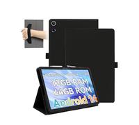 Magnetic Case for Freeski UKA10L02 10 inch Tablet - Shockproof with Pen Slot,daunke Waterproof,Anti-Scratch,with Hand Strap,Multi-Angle Stand,Slim Durable,Black