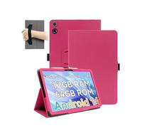 Magnetic Case for Freeski UKA10L02 10 inch Tablet - Shockproof with Pen Slot,daunke Waterproof,Anti-Scratch,with Hand Strap,Multi-Angle Stand,Slim Durable,Rose