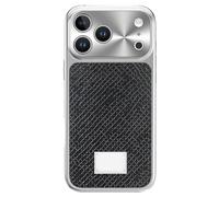 Magnetic Case For IPhone 17/17 Pro/17 Pro Max, Luxury Snake Pattern Leather Electroplated Case, All-inclusive Lens Protection Cover(Black,17 Pro)