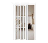 Magnetic Catch PVC Accordion Folding Door for Living Room Wardrobe Bathroom, Customizable