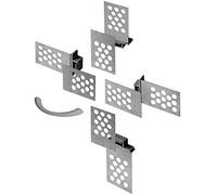 Magnetic Catches Kit - Universal Masking Screen with Magnets, Metal Plates & Handle - DIY Access Panel Solution for Tiled Walls or Ceilings - MU1