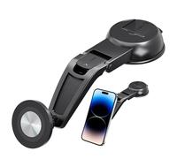 Magnetic Cell Phone Holder,Adjustable Automotive Dashboard Smartphones Cradle,Magnetic Car Suction Cup Phone Holder | for SUV RV Sedan Minivan Vehicle