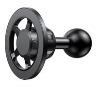 Magnetic Cell Phone Holder Base with 1" Ball for MagSafe iPhone 12-17 Series, Compatible with RAM mounts and Other B Size Ball Double Socket Arm