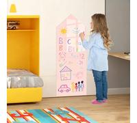 Magnetic Chalkboard 40 x 101cm Magnetic Arch Wall Decal Removable Self Adhesive Blackboard Wallpaper Peel and Stick Chalk Board for Home Playroom Classroom (Pink, Triangle)