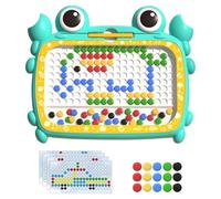 Magnetic Chalkboard for Children | Crab Doodle Board incl | magnetic pen | tablet pad with bead magnet, erasable reusable writing board, edu playset