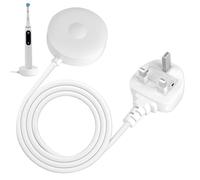 Magnetic Charger Compatible with Oral-B iO7 iO8 iO9, 3768 Model Electric Toothbrush Charger Base for Braun Oral B IO Series 7 Series 8 Series 9 Waterproof Replacement Power Adapter UK Plug