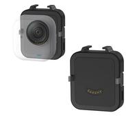 Magnetic Charging Base for Insta360 Go Ultra, Rechargable Charging Dock Fast Charger Station with Cold Shoe Mount and 1/4" Thread Mount (Black/Built-in 500mAh Battery)