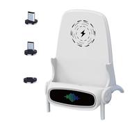 Magnetic Charging Chair - Desktop Power Mount, Rapid Energy Base, Portable Device Throne | Efficient Induction Output Module Function, Balanced Upright Display Structure, Product Function Study