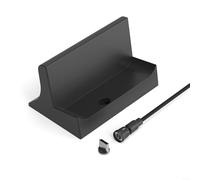 Magnetic Charging Stand for R36S Console, Case-Friendly Type-C Dock with Auto Disconnect, Stable Display Base for Desk Gaming Setup, Black ABS Plastic