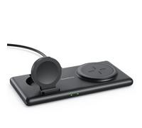 Magnetic Charging Station for iWatch 9/Ultra 2/Ultra/8/7/6/SE/5/4/3, 2 in 1 Portable Charging Station for iPhone 16/15/14/13/12 Series, SwanScout 502M