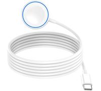Magnetic Charging Station USB C Charging Cable for Apple Watch 2M Cable | Fast Charger Wireless Charging Pad Compatible with Apple Watch Series 11/10/9/8/7/6/5/4/3/2 Ultra 3/SE - White
