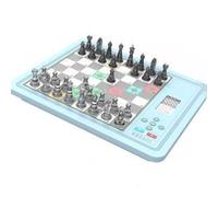 Magnetic Chess Board Game, Electronic Chess Game Modes 3 for Training Trips for Beginner Adult Children (Blue)