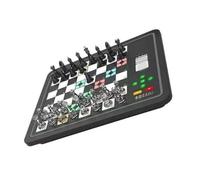 Magnetic Chess Board Game, Electronic Chess Game Modes 3 for Training Trips for Beginner Adult Children (Black)