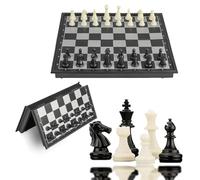 Magnetic Chess Board Set Game,25x25cm Magnetic Travel Chess Piece Set Portable Folding Chess,Cestamor Chess Board Games Traditional Strategy Game for Kids Children Adults Family Gathering Travel Party