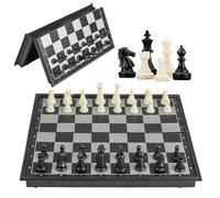 Magnetic Chess Board Set Game,Portable Folding Magnetic Travel Chess Piece Set 25x25cm Board Games Traditional Strategy Game Gift for Kids Children Adults Family Gathering Travel Party