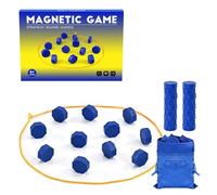 Magnetic Chess Game, 2025 New Portable Magnet Game with String, Puzzle Strategy Games, Fun Strategy Battle Games, 2 Player Gam e for Kids & Adults Family, Party, Travel, Camping