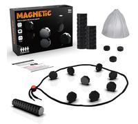 Magnetic Chess Game, Battle Magnetic Chess Game Stones Set, Educational Chessgame Checkers Game, Magnet Board Game, 20 Magnetic Pieces Party Supplies for Family Gathering and Travel (2 Pack)