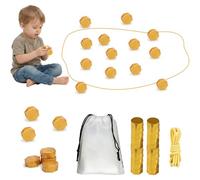 Magnetic Chess Game, Educational Chess Game Checkers Game with 20 Pieces Chess, Educational Board Game Checkers Game for Family Party Supplies for Family Gathering and Travel