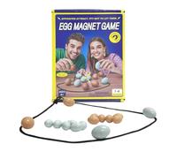 Magnetic Chess Game, Egg-Shaped Party Board, Portable Magnet Puzzle, 9.06x7.09x1.85 inches Classic Strategic Entertainment Toy with Rope, Ideal for Teens, Youth, Family and Indoor Play