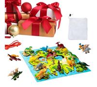 Magnetic Chess Game | Fun Portable Strategy Puzzle - Chess Game with String & Dinosaur Tiles - For 2 Players Group Game Home Travel Outdoor Camping Party Picnic