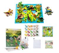 Magnetic Chess Game, Fun Puzzle Board, Dinosaur Chess Board Game with Card, for Picnic and Table Games with Kids, Adults, Teenagers, Family and 2 Player