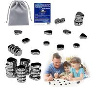 Magnetic Chess Game, Logic Training Board Game, Adults Magnetic Chesss Set with 20 Pieces Chess, 1Gameplay Manual, and 1 Pouch, Portable Adult Perfect for Family Gatherings
