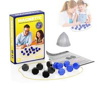 Magnetic Chess Game,Logic Training Magnet Game with String,Portable Magnetic Stones Game with 20 Pcs Chess, for Kids and Adults Family Gatherings & Travel (Blue Black)