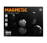 Magnetic Chess Game, Magnet Game with String, Magnetic Battle Effect Chess Set with 20 Black Stones, Portable Chess Board for Travel, Party Supplies for Family Gathering