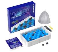 Magnetic Chess Game - Magnetic Chess Set with Magnetic Effect, Magnetic Battle Chess Board with Educational Checkers,Portable Chess Board Party Supplies for Family Gathering and Travel(Style B)